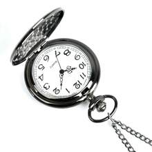 "TO MY BROTHER" Vintage Round Quartz Pocket Watch - Engraved Alloy Case, Perfect Gift For Brother With Stylish Chain" - Black - View 4