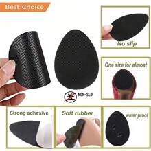 5Pairs Wear-Resistant Silent Self-Adhesive Non-Slip Patch Insoles - Black - View 3