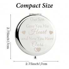 1pc Bride Tribe Gift Compact Mirror Bridesmaid Wedding Bachelorette Hen Party Gift Maid Of Honor Makeup Mirror Birthday Gifts Graduation Home Decor Back To School Room Decor School Supplies