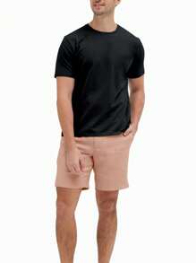 Kit 2 Beach Shorts, 1 Tactel Short + 1 Men's Linen Short Top - 米色 - 查看 3