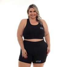 Plus Size Sports Sets - màu đen - Xem 3