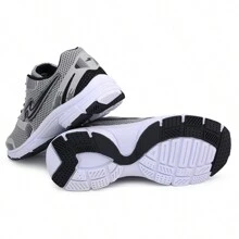 Men Road Running Shoes - Bạc và đen - Xem 3