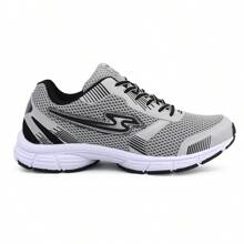 Men Road Running Shoes - Bạc và đen - Xem 2