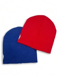 Street 1入組多色針織帽，凸起字母時尚優雅男女皆宜的春夏鬆緊帽 - 提花 - 查看 7