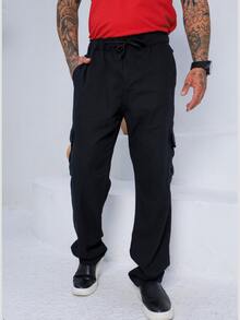 Men Pants - 黑色 - 查看 2