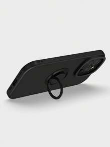 1 pieza Funda de teléfono negra sólida con soporte para 11, funda de teléfono con soporte de anillo giratorio de 360 grados para 13/14 de 6.1 pulgadas, funda protectora suave para 15 Pro Max, funda de teléfono útil para Galaxy A14/Galaxy A15/Galaxy A05/Galaxy A05s/A54/Galaxy A33/Galaxy A34 El diseño de la funda puede coincidir con el soporte para automóvil