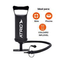 Multilaser Bomba de Ar para Inflar e Desinflar Colchão Boia e Piscina Inflável 2 Bicos PVC Preto Atrio - ES290 - Preto - Visão 2