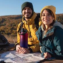 Insulated Water Bottle With 2-In-1 Lid (Chug Lid/Straw Lid),40oz/64oz Double Walled Vacuum Stainless Steel Water Bottles, Water Jug With Straw, Wide Mouth Insulated - 紅黑 - 查看 7