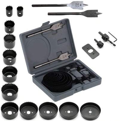 Vmingo Kit 18 Piezas Broca Sierra Perforadora Sacabocado Circular Madera Copa.