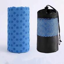 Yoga Mat Towel, Mat Cover Blanket, Anti-Slip Rug Underlay, Size: 183*63cm/72.05*24.8in - Blue - View 3