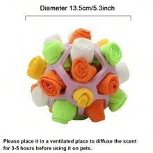 1pc Slow Feeding Snuffle Ball For Dogs, Pet Interactive Treat Dispensing Puzzle Toy, Iq Training And Slow Eating Feeder, Suitable For Small Dogs