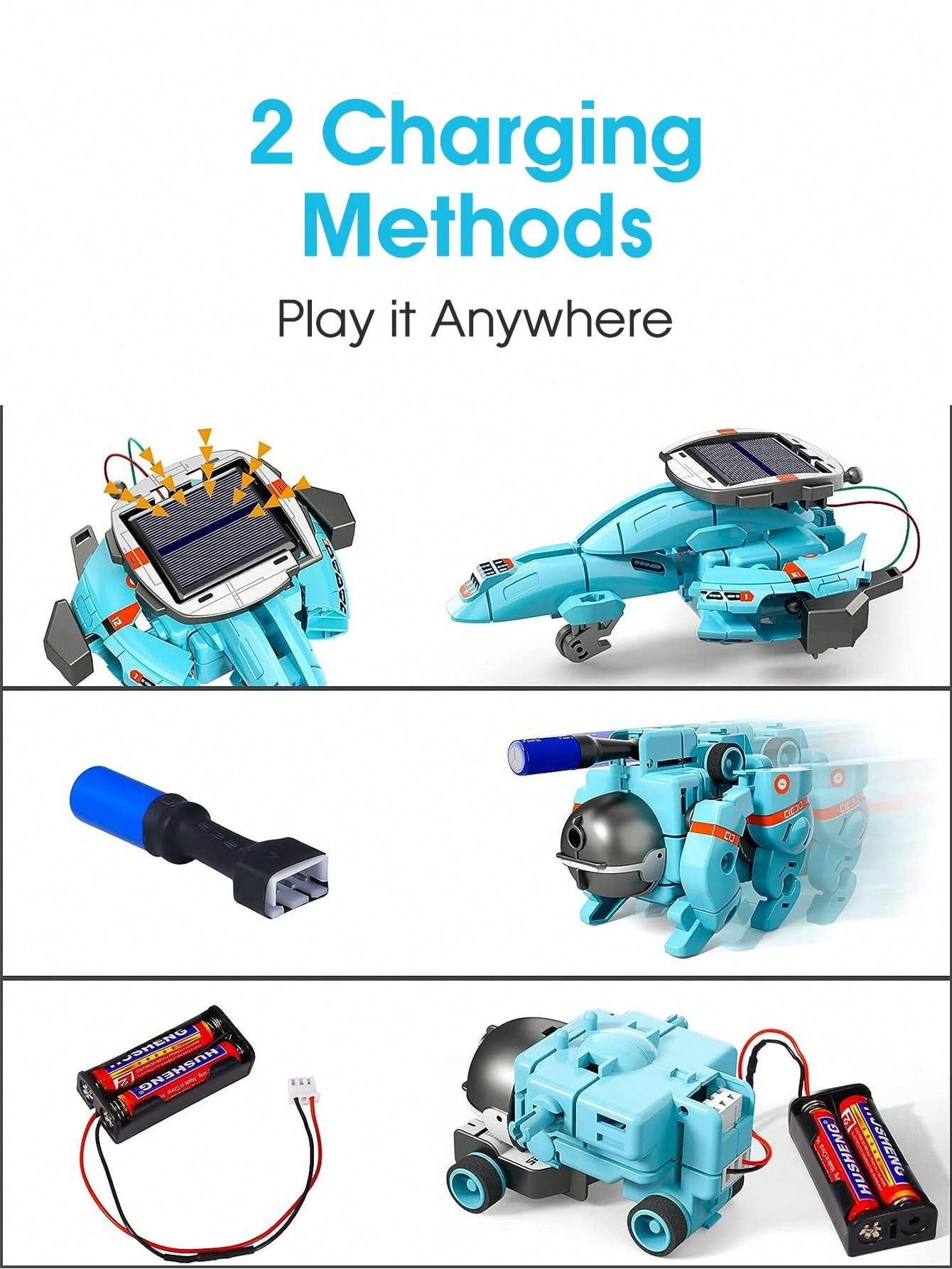 WEKAMOS Solar Auto Bausatz - DIY Lernspielzeug Für Kinder