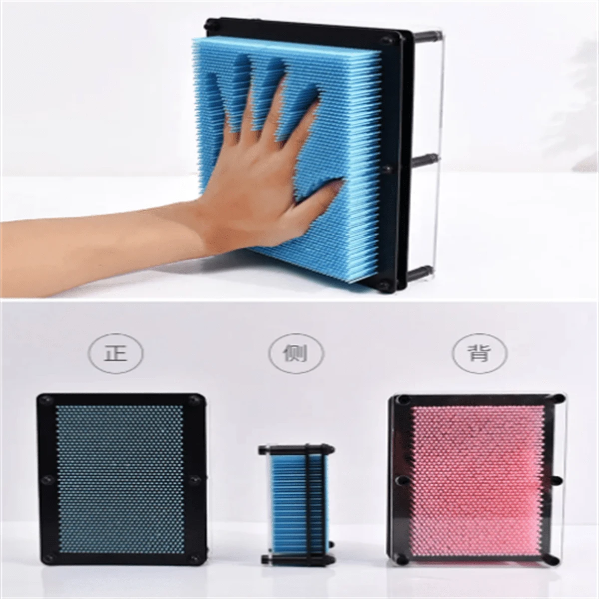 Funny 3d Clone Pixel Art Blocks Toy Colorful Pin Art Toy Clone Face