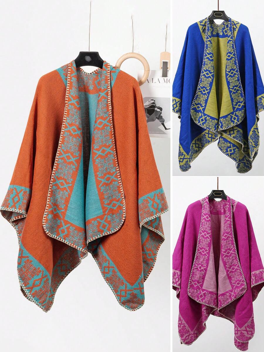Khăn choàng cổ viền ren boho 1 chiếc dành cho nữ có khe hở cho trang phục đi du lịch, chụp ảnh & khăn choàng đẹp - Nhiều màu - Xem 1