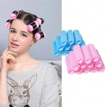 12 cái Bọt xốp Máy lăn tóc , Lê & Hình nấm , Mềm mại Ngủ , Không nhiệt Máy uốn , Thiết kế Kiểu tóc Công cụ Đối với Của phụ nữ Hằng ngày , Buổi tiệc , Kỳ nghỉ , trình diễn Và Lễ cưới - Nhiều màu - Xem 1