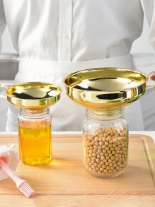 Canning Funnel For Kitchen Use, Wide Mouth Stainless Steel Funnel For Wide And Regular Mouth Mason Jar,  Metal Funnel For Filling Bottle, Large Funnel For All Liquid And Solid - Multicolor - View 1