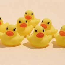 Little Yellow Duck Children Funny Water Play Toys Sounding Mini Duck Swimming Pool Floating Toys Kids Bathing Toys Gift For Kids