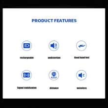 1入組無綫動態手持麥克風和 1 套通用無綫麥克風，帶一對一接收器，適用於舞台、家庭和 Ktv 專業麥克風 - 黑色 - 查看 8