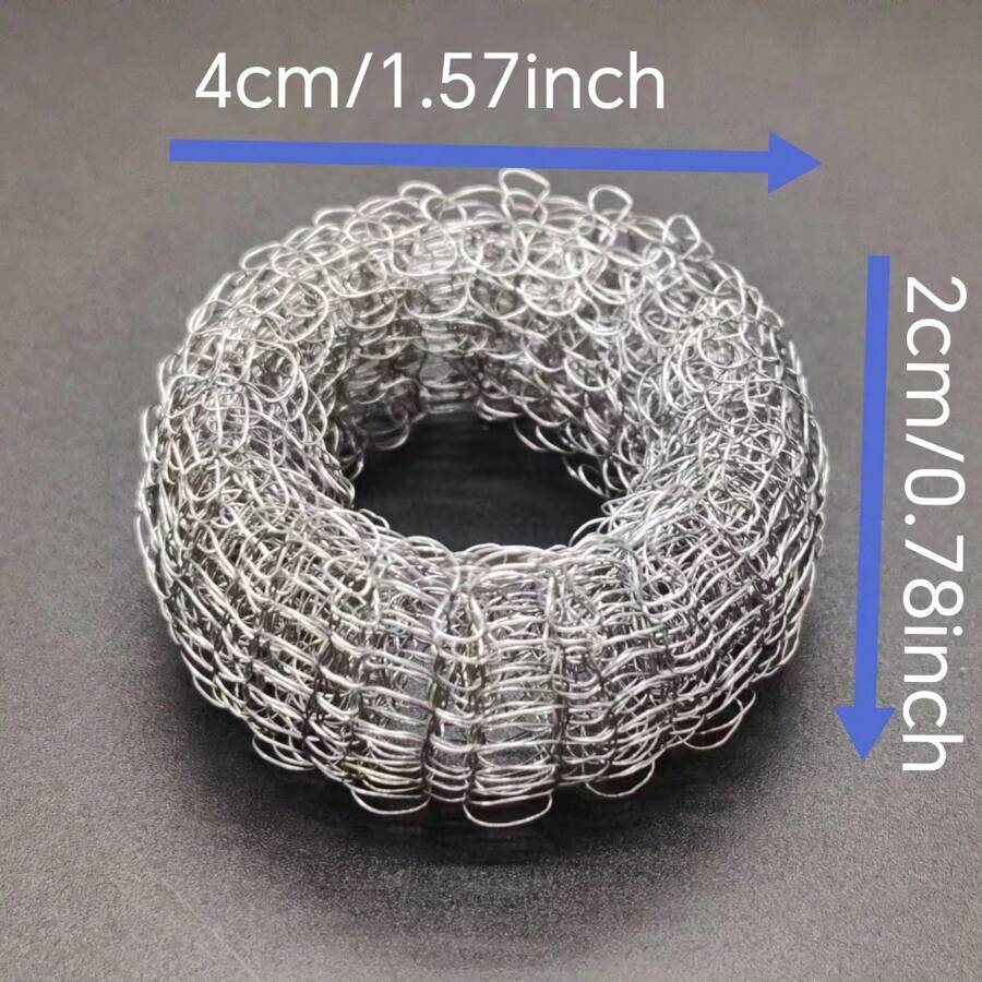 2pcs Stainless Steel Doughnut Limescale Remover Kettle Descaler Rust