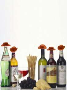 Mini Denim Hat, Pink Plastic Mini Party Hat, Party Favors, Small Cowboy Hat, Suitable For Party Accessories, Doll Decoration, Game Cake Decoration, Wine Bottle Decoration, Diy Decoration,Christmas