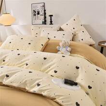 4pcs Cực mềm Màu thuần Bộ chăn ga gối ( Vỏ chăn Duvet , Khăn trải giường , 2X Vỏ gối ) Bốn phổ cập - Nhiều màu - Xem 4