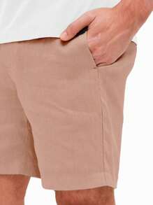 Kit 2 Beach Shorts, 1 Tactel Short + 1 Men's Linen Short Top - 米色 - 查看 4