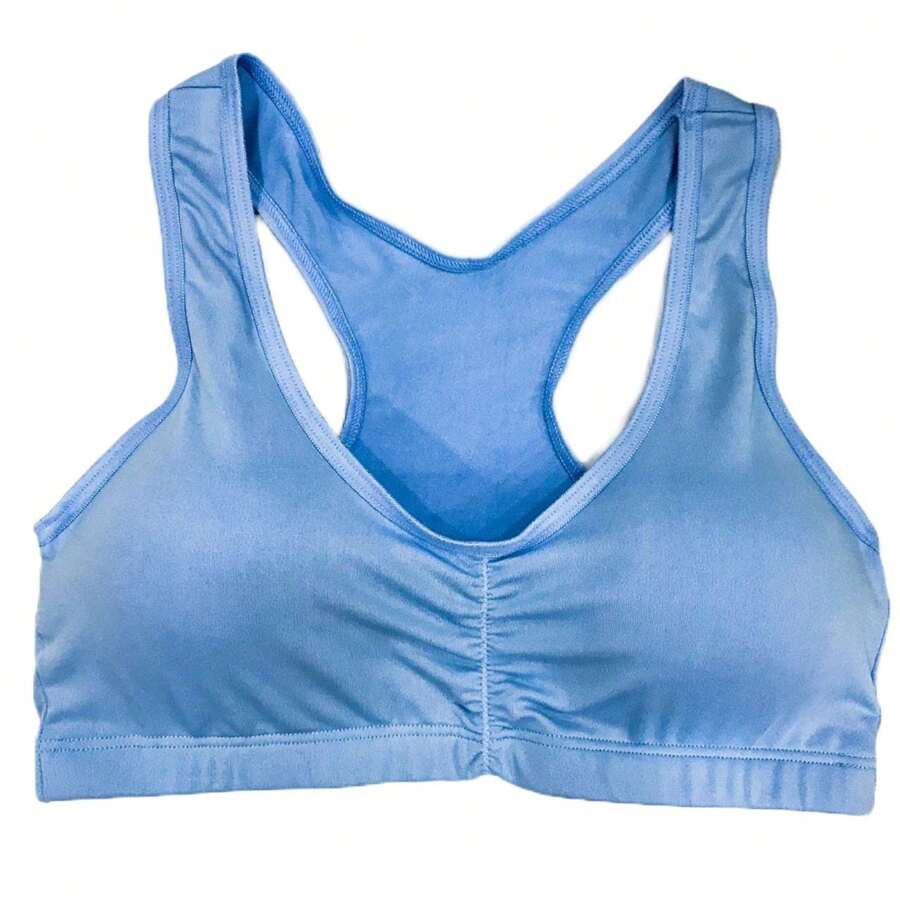 Women Basic Tops - 淺藍色 - 查看 1
