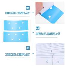 36 件裝假髮髮片膠帶雙面黏合假髮膠帶透明 C 形發條預切蕾絲假髮膠帶美容工具適用於假髮髮片和接髮 - 無色 - 查看 2