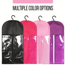 1PC Hair Extensions Storage Bag With Hanger Hair Extension Holder Wig Storage Bag Wig Bag Perfect For Travel - Purple - View 10
