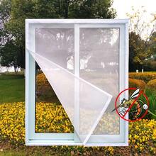 1 Miếng Trắng Có thể điều chỉnh Thoáng đãng Cửa sổ Màn , Vô hình Chống muỗi Sơi thủy tinh Lưới , Có thể tháo rời Và Có thể giặt được Tùy chỉnh Cho mùa hè - trắng - Xem 7