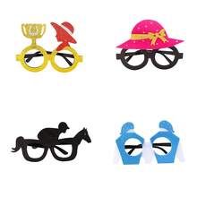 4PCS Kentucky Derby Headband Kentucky Run For The Roses Decorations Horse Kentucky Derby Horse Racing - Black - View 2