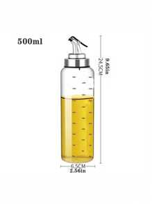 1入組玻璃油瓶和醋瓶和醬汁容器,附有水口,廚房配件
