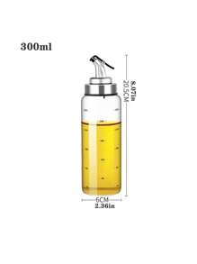 1入組玻璃油瓶和醋瓶和醬汁容器,附有水口,廚房配件