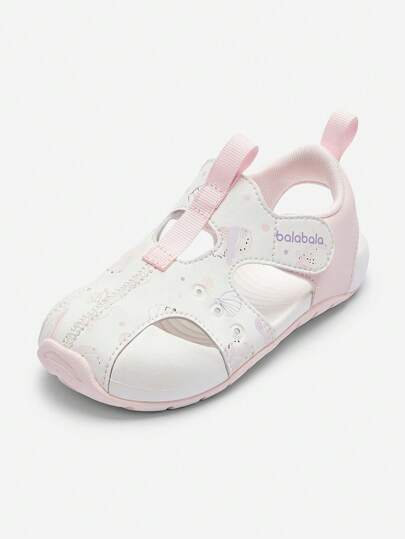 Balabala 兒童運動涼鞋男女童沙灘墊舒適沙灘鞋，紫色