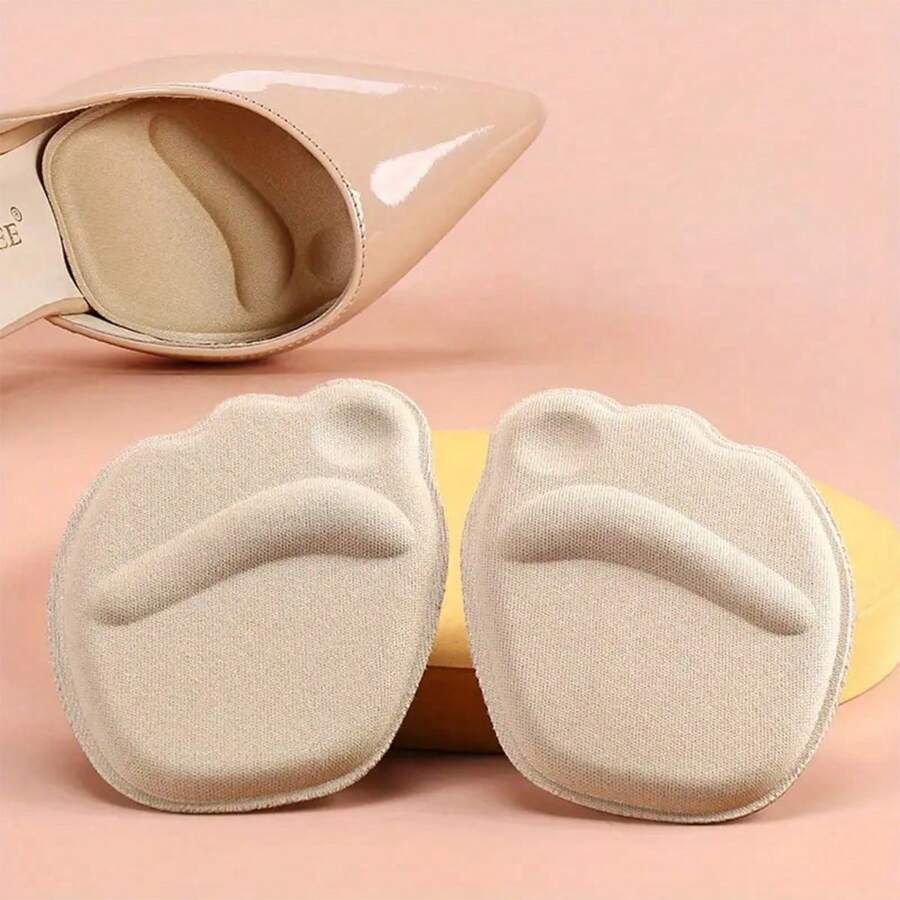 1 Pair Women's Forefoot Pad For High Heel Shoes, Half-Sized Insole Pad For High Heel Sandals, Anti-Slip Adhesive Self-Stick