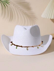 1 Miếng Không giới tính Màu hồng Tua Trang trí Boho Cô gái cao bồi Mũ Mũ Rơm Visor Nón cao bồi Mũ đi biển Cho bữa tiệc - Nhiều màu 4 - Xem 19