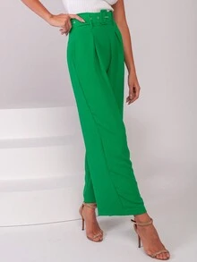 Women Pants - Màu xanh Ô liu - Xem 4