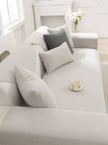 1pc Sofa Seat Cushion Cover, Universal Fit, Modern Simple Style, Slip-Resistant