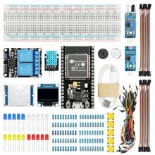 Kit de inicio TSCINBUNY ESP32 para programación de Arduino, kit de inicio electrónico talla grande vendido, esp-32 desarrollo de versión completa con instrucciones manuales y códigos - Albaricoque - Ver 3