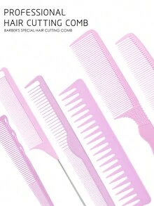 MASTERLEE 6 cái/bộ Nhựa Lược chải tóc , Lược răng rộng Với Kết cấu , Mỗi ngày Sử dụng Và Chuyên nghiệp Tiệm làm tóc - Nhiều màu - Xem 4