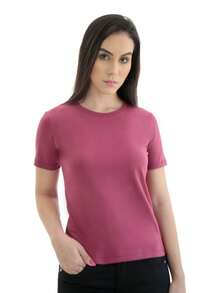 Kit 5 Basic Women's T-Shirts 100% Cotton Perfect Fit - 彩色 - 查看 8
