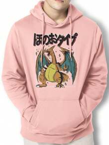 Men Hoodies - Màu Hồng baby - Xem 1