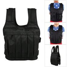 Chaleco Con Peso, Chaleco De Entrenamiento Con Peso 50kg Para Deportes, Equipo De Entrenamiento Con Peso Para Fitness Y Suministros Para Entrenamiento De Fuerza, Chaleco Con Peso - Negro - Ver 9