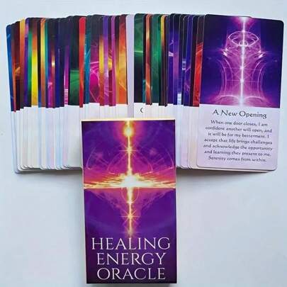 54Cards Oracle Deck: Unlock Your Inner Wisdom With Healing Energy Fortune Telling Game, Gaming Gift,Family Gathering Entertainment Card Games, Friend Gathering Card Board Games, Holiday Travel Entertainment Games, Couple Card Games Board Gamesoracle Cards,Couple Games,Board Games,Fortune,Couple Card Game,Taro
