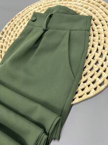 Women Pants - xanh quân đội - Xem 2
