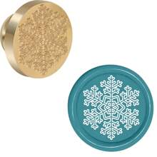 CYFUN DESIGN 1 件蒲公英/月亮/蘑菇/火堆/生命树/鲸鱼/考拉/蝴蝶蜡封黄铜印章头，适用于婚礼派对请柬信封卡片礼品包装返校 - 金色 - 查看 18