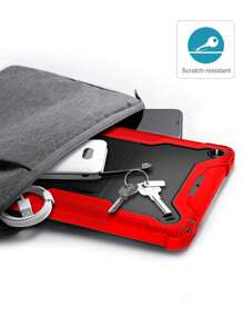 Red Transtek Warrior Robot Protective Case Compatible With IPad (Compatible With Some Models With Pencil Slot)