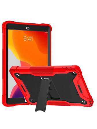 Red Transtek Warrior Robot Protective Case Compatible With IPad (Compatible With Some Models With Pencil Slot)