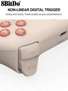 8bitdo Switch Gamepad Ultimate C Wireless Controller,Compatible With Switch/Switch OLED/Switch Lite,Gaming Consle Accessories,ALPS Joysticks Non-Linear Digital Trigger 6-Axis Motion Control Wake-On-Shake Rumble Vibration Ergonomic Design,Orange - Orange - View 5