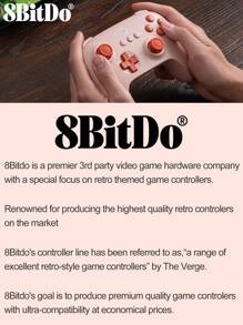 8bitdo Switch Gamepad Ultimate C Wireless Controller,Compatible With Switch/Switch OLED/Switch Lite,Gaming Consle Accessories,ALPS Joysticks Non-Linear Digital Trigger 6-Axis Motion Control Wake-On-Shake Rumble Vibration Ergonomic Design,Orange - Orange - View 9